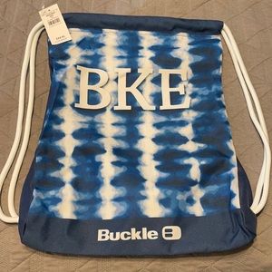 BKE tie dye drawstring bag NWT